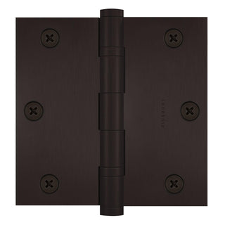 3.5 x 3.5 Inch Solid Brass Ball Bearing Door Hinge - Oil-Rubbed Bronze (US10B) - Finsbury Hardware