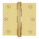 3x3 Inch Solid Brass Ball Bearing Door Hinge - Polished Brass (US3)