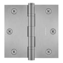 3.5 x 3.5 Inch Solid Brass Ball Bearing Door Hinge - Satin Nickel (US15)