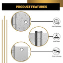 3.5x3.5" NRP steel ball bearing hinge, Matte Silver