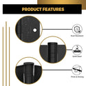 3.5x3.5" NRP steel ball bearing hinge, Matte Black