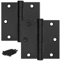 3.5x3.5" NRP steel ball bearing hinge, Matte Black