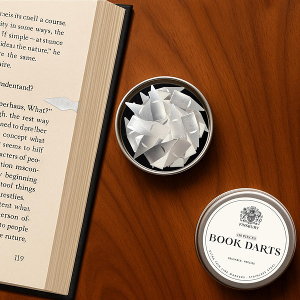 Finsbury Book Darts line markers with tin