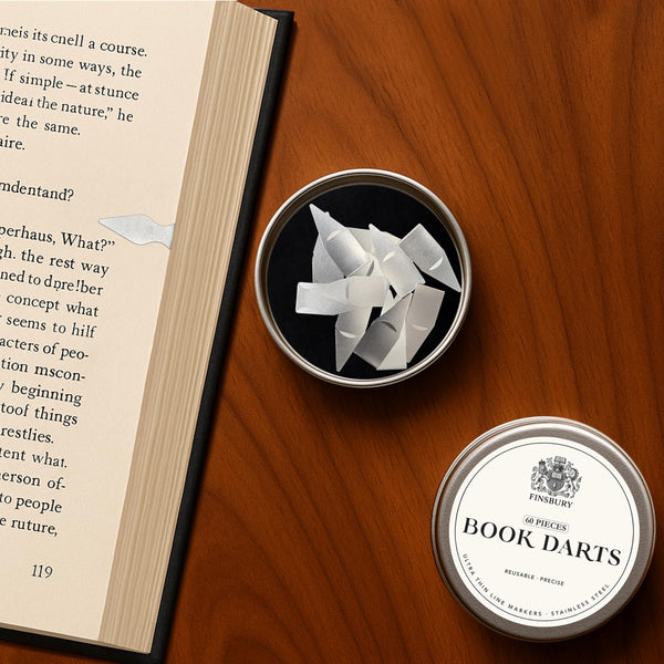 Finsbury Book Darts line markers with tin