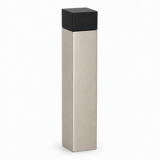 3" 1/8” Wall-Mount Square Door Stop – Solid Brass, Residential Grade, Satin Nickel (US15)