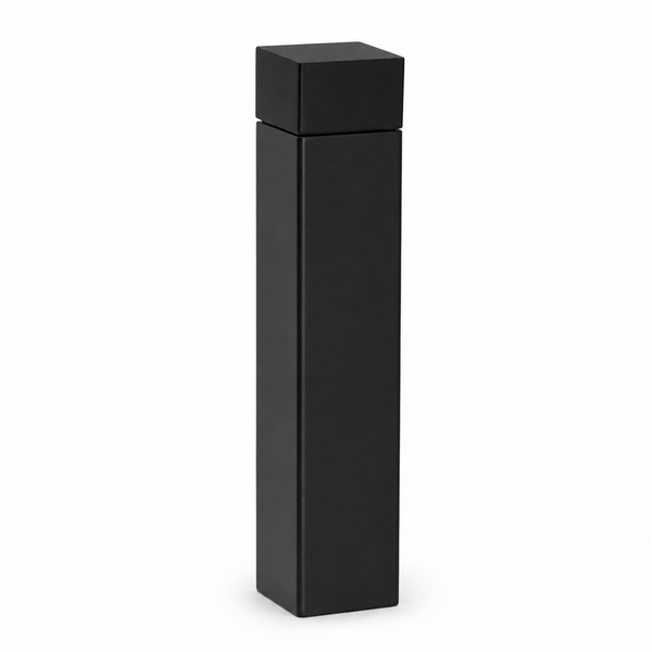 3" 1/8” Wall-Mount Square Door Stop – Solid Brass, Residential Grade, Flat Black (US19)