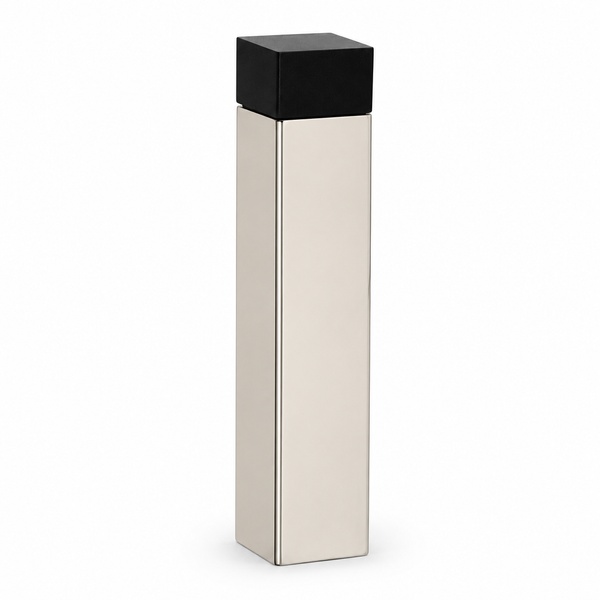 3" 1/8” Wall-Mount Square Door Stop – Solid Brass, Residential Grade, Polished Nickel (US14)
