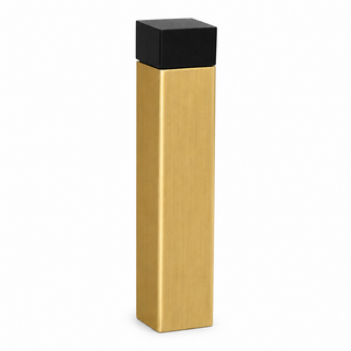 3" 1/8” Wall-Mount Square Door Stop – Solid Brass, Residential Grade, Satin Brass (US4)