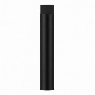 3" Wall-Mount Round Post Door Stop – Solid Brass, Residential Grade, Flat Black (US19)