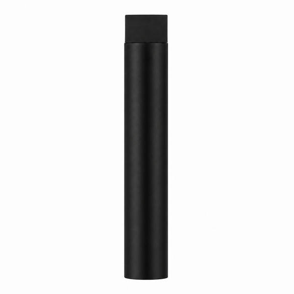 3" Wall-Mount Round Post Door Stop – Solid Brass, Residential Grade, Flat Black (US19)