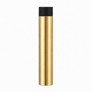 3" Wall-Mount Round Post Door Stop – Solid Brass, Residential Grade, Polished Brass (US3)