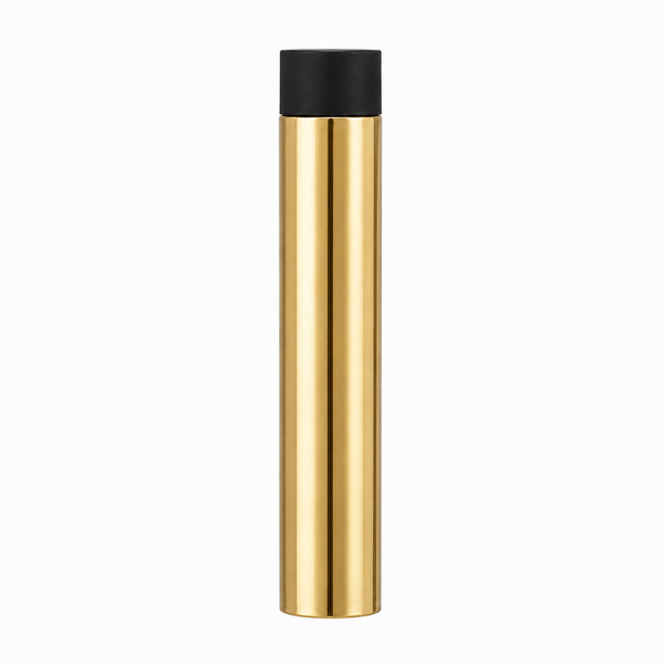 3" Wall-Mount Round Post Door Stop – Solid Brass, Residential Grade, Polished Brass (US3)