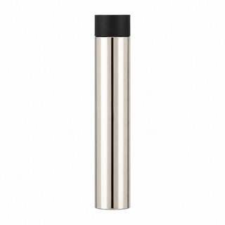 3" Wall-Mount Round Post Door Stop – Solid Brass, Residential Grade, Polished Nickel (US14)