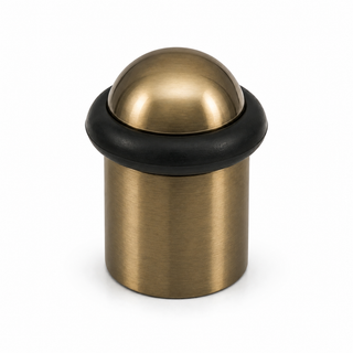 Heavy Duty Solid Brass Floor Door Stop Dome Low Profile 1-3/4" Antique Brass Finish (US5)