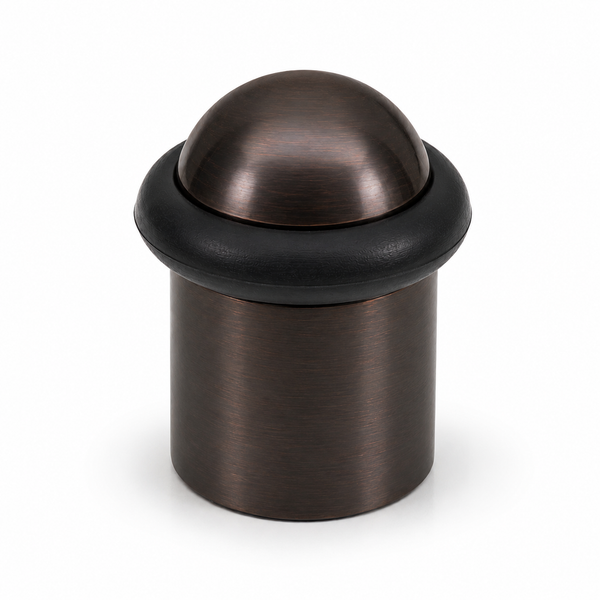 Heavy Duty Solid Brass Floor Door Stop Dome Low Profile 1-3/4" Oil Rubbed Bronze Finish (US10B)