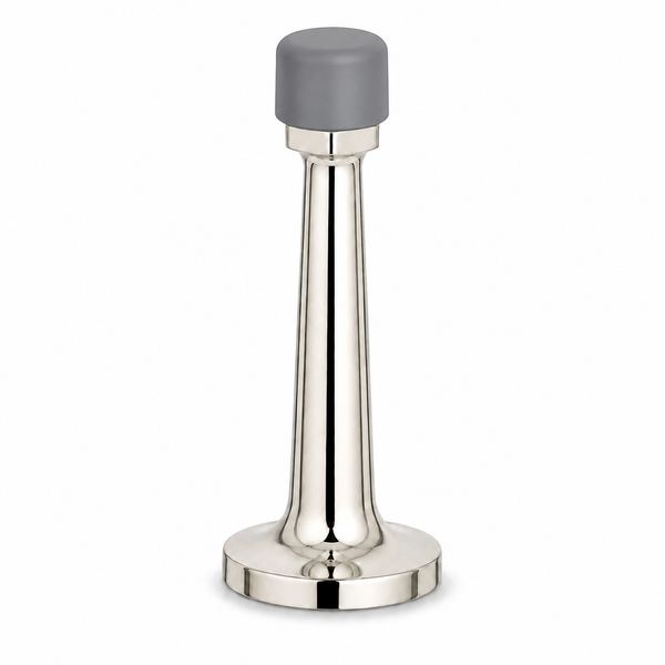 3″ Wall-Mount Door Stop – Solid Brass, Residential Grade, Polished Nickel (US14)