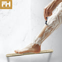 Hotel Style Shower Bar Footrest - Satin Brass Finish