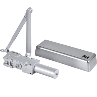 Extra Heavy Duty Commercial Door Closer Cast Iron - Aluminum Finish
