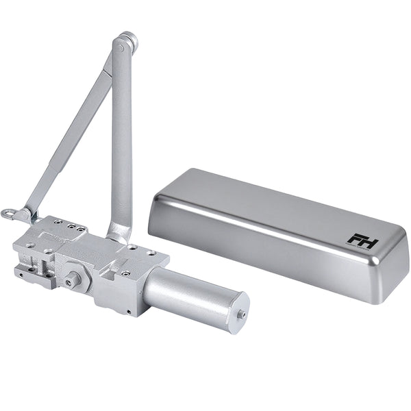 Extra Heavy Duty Commercial Door Closer Cast Iron - Aluminum Finish