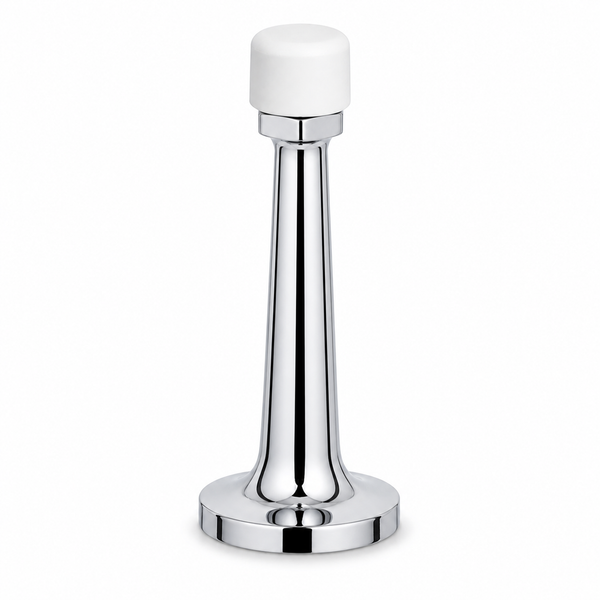 3″ Wall-Mount Door Stop – Solid Brass, Residential Grade, Polished Chrome (US26)