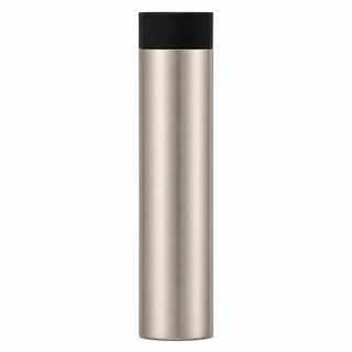 3" Wall-Mount Round Post Door Stop – Solid Brass, Residential Grade, Satin Nickel (US15)