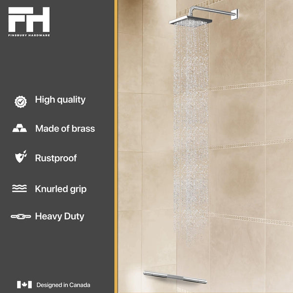 Hotel Style Shower Bar Footrest - Chrome Finish - Finsbury Hardware