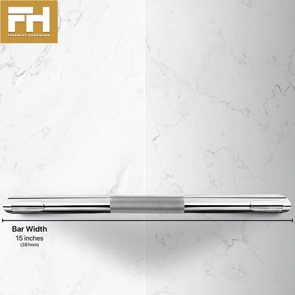 Hotel Style Shower Bar Footrest - Chrome Finish - Finsbury Hardware